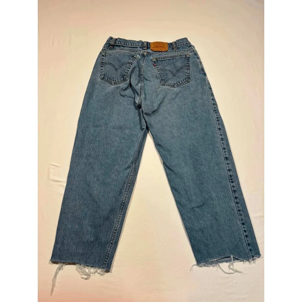 Vintage Levis 560‎ Loose Fit Tapered Jeans Blue Denim 34x34 Cut Off Hem Canada